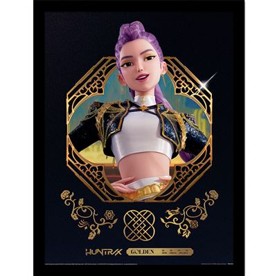 Framed Print 40x30 cm - K-Pop Demon Hunters (Golden Rumi)