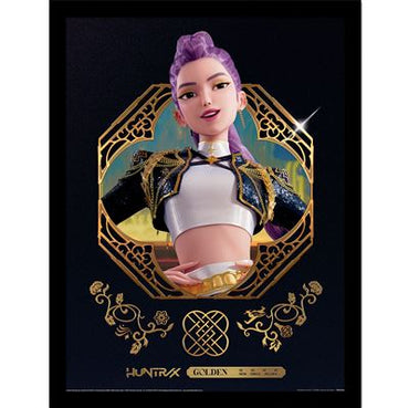 Framed Print 40x30 cm - K-Pop Demon Hunters (Golden Rumi)