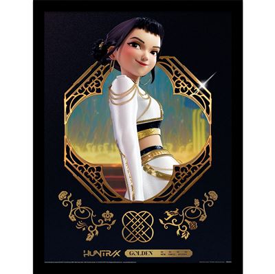 Framed Print 40x30 cm - K-Pop Demon Hunters (Golden Zoey)