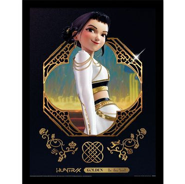 Framed Print 40x30 cm - K-Pop Demon Hunters (Golden Zoey)