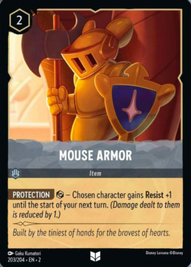 Disney Lorcana: Rise of the Floodborn - Mouse Armour - 203/204