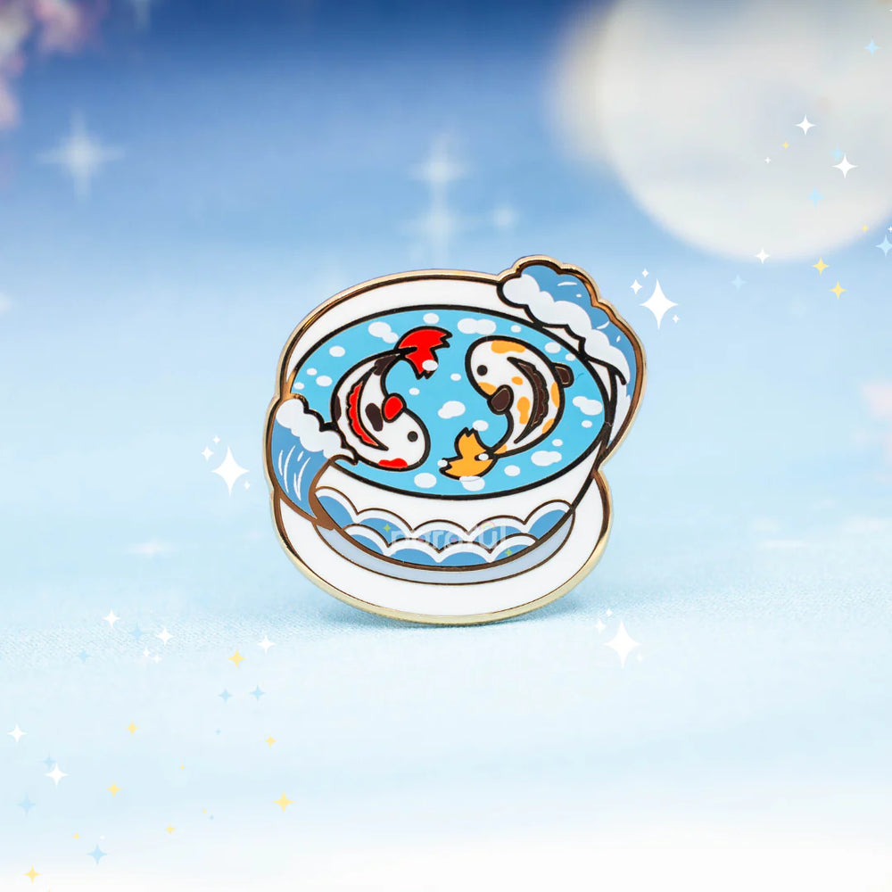 Balance of Koi - Pin Badge by Poroful