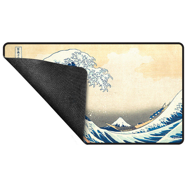 Ultra Pro - Fine Art - Black Stitched Playmat - The Great Wave Off Kanagawa