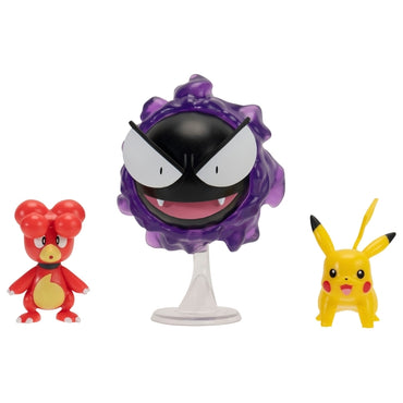 Pokemon 3-pack Battle Figure -  Magby, Gastly & Pikachu