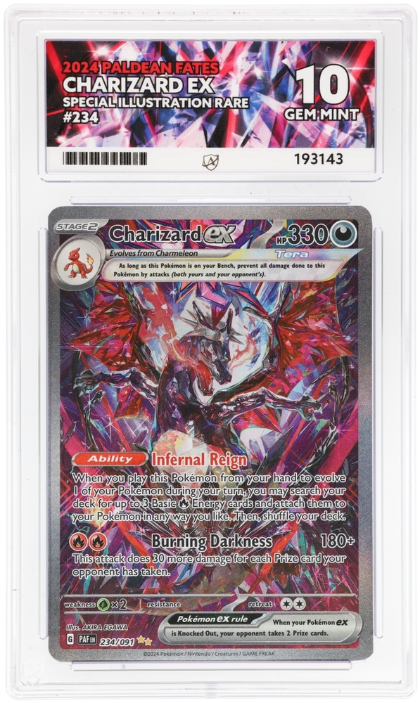 Charizard ex - 234/091 - Paldean Fates - ACE Graded Card 10 - #193143
