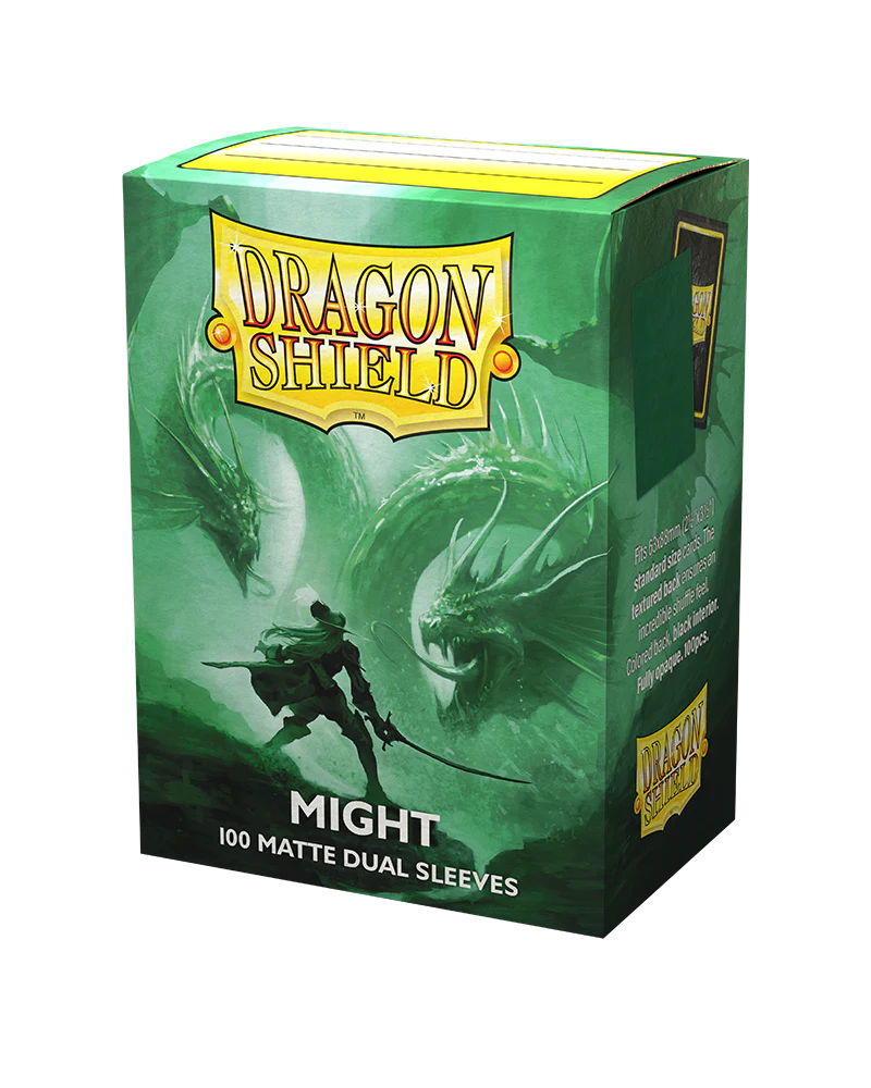 Dragon Shield - Dual Matte Standard Size Sleeves 100pk - Might Green
