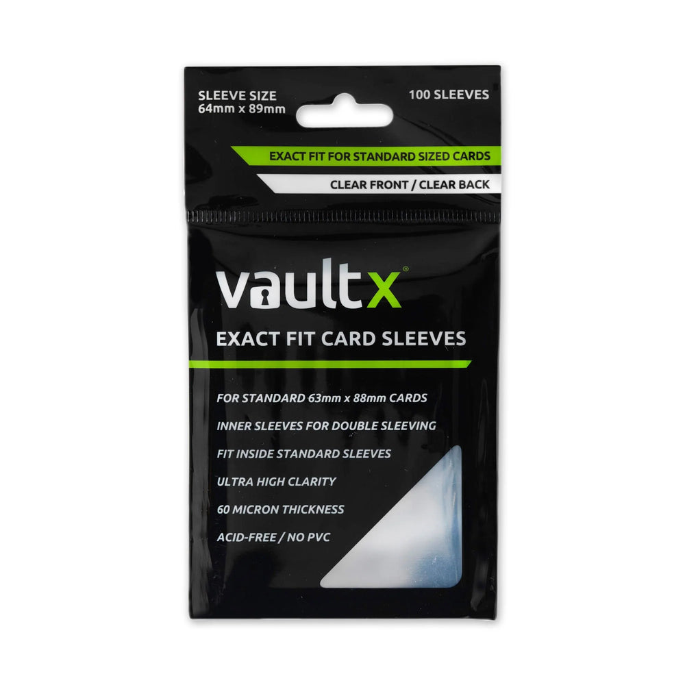 Vault X - Exact Fit Card Sleeves (100 Pack)