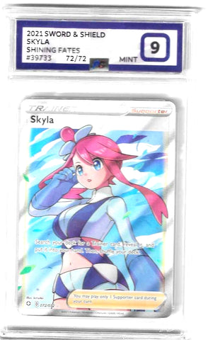 Skyla - 072/072 - Shining Fates - PG Graded Card 9