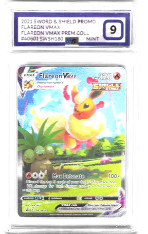 Flareon Vmax - SWSH180 - Black Star Promo - PG Graded Card 9