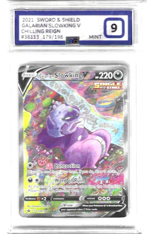 Galarian Slowking V - 179/198 - Chilling Reign - PG Graded Card 9 - #38113