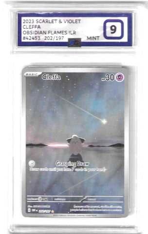 Cleffa - 202/197 - Obsidian Flames - PG Graded Card 9