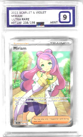 Miriam - 238/198 - Scarlet & Violet Base - PG Graded Card 9 - #37100