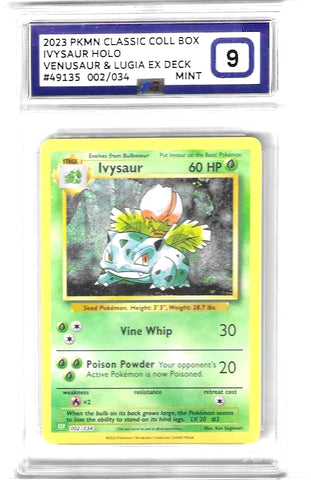 Ivysaur - 002/034 Classic Collection - PG Graded Card 9 - #49135