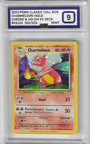Charmeleon - 002/034 Classic Collection - PG Graded Card 9 - #49126