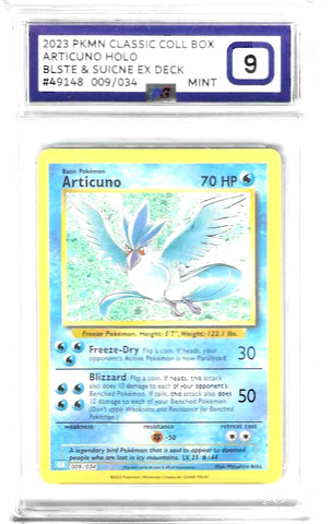 Articuno - 009/034 Classic Collection - PG Graded Card 9 - #49148