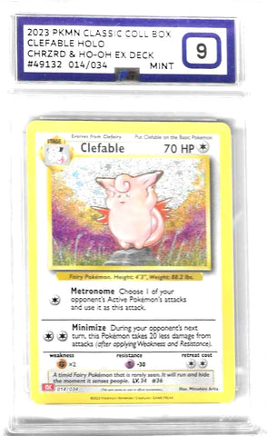 Clefable - 014/034 Classic Collection - PG Graded Card 9 - #49132