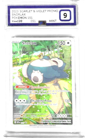 Snorlax - 051 - Pokemon 151 - PG Graded Card 9 - #44699