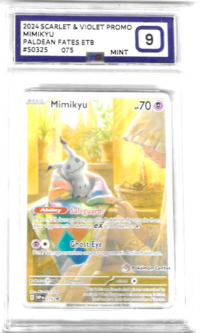Mimikyu - SVP 075 - Pokemon Center Promo - PG Graded Card 9 - #50325