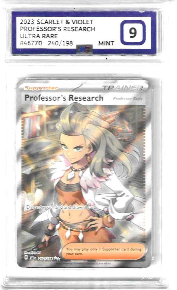 Professor's Research - 240/198 - Scarlet & Violet Base Set - PG Graded Card 9 - #46770