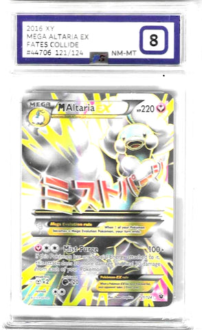 Mega Altaria EX - 121/124 - PG Graded Card 8 - #44706