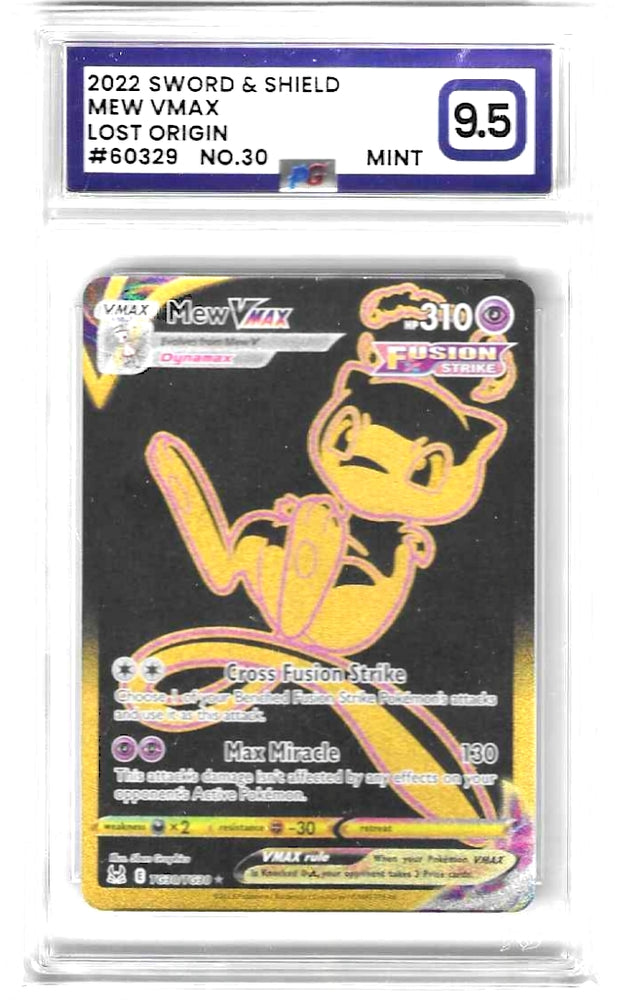Mew Vmax - TG30/TG30 - Lost Origin - PG Graded Card 9.5 - #60329
