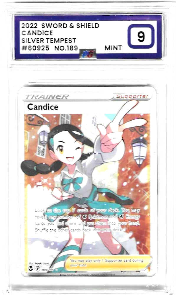 Candice - 189/195 - Silver Tempest - PG Graded Card 9 - #60925