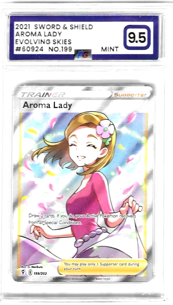 Aroma Lady - 199/203 - Evolving Skies - PG Graded Card 9.5 - #60924