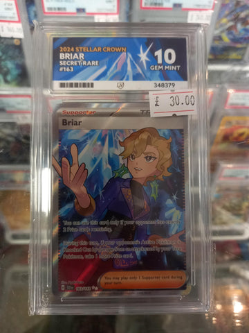 Briar - 2024 Stellar Crown - Secret Rare - ACE Graded Card 10 - #348379