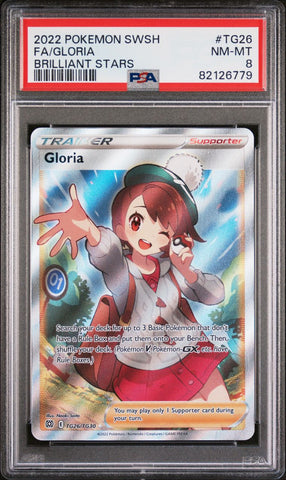 Gloria - TG26/TG30 - Brilliant Stars - PSA Graded Card 8 - #82126779