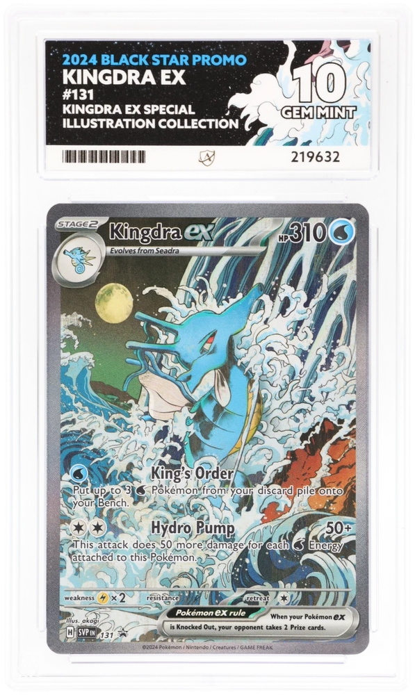 Kingdra ex - SVP 131 - Black Star Promo - ACE Graded Card 10 - #219632