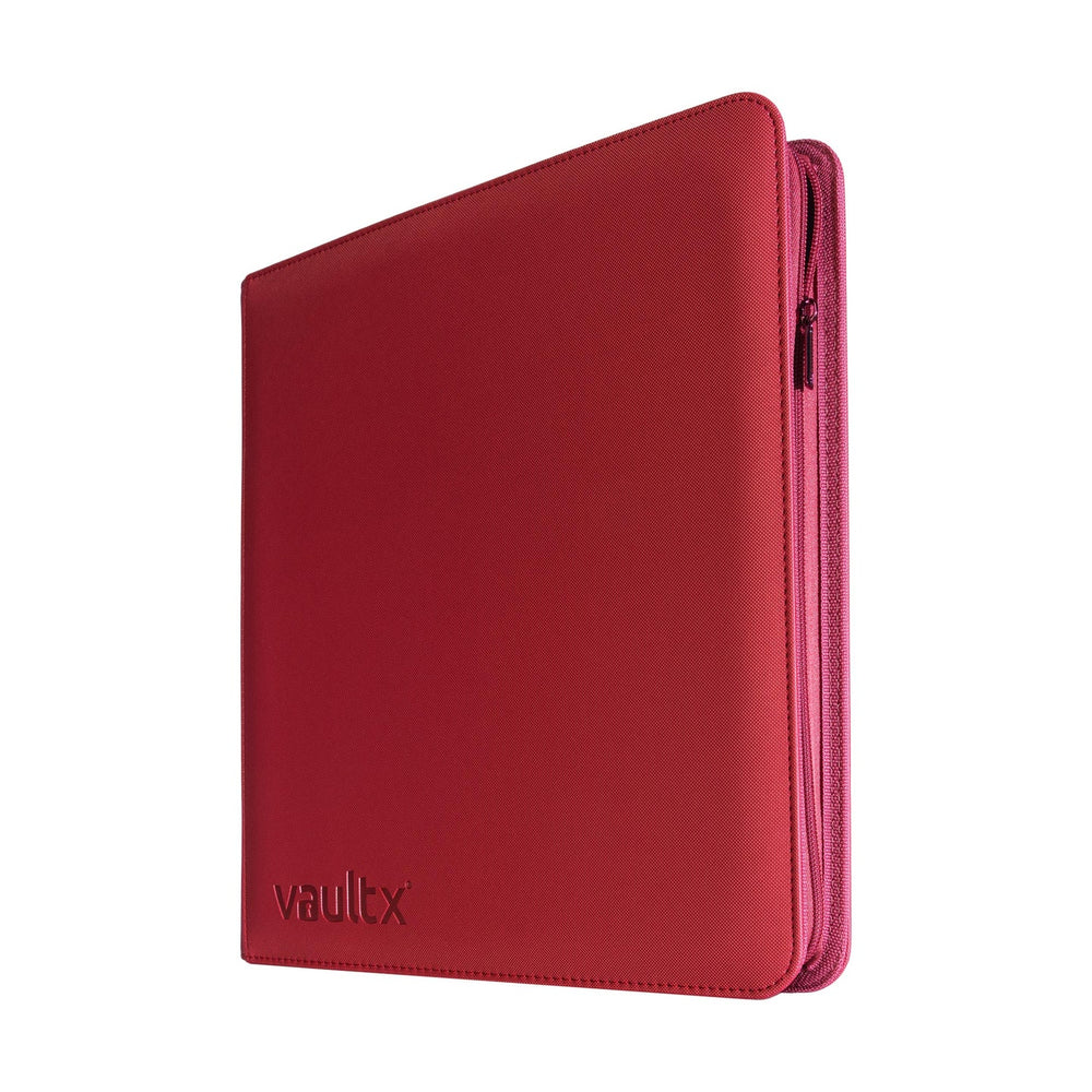 Vault X - 12-Pocket eXo-Tec® Zip Binder - Metallic Red
