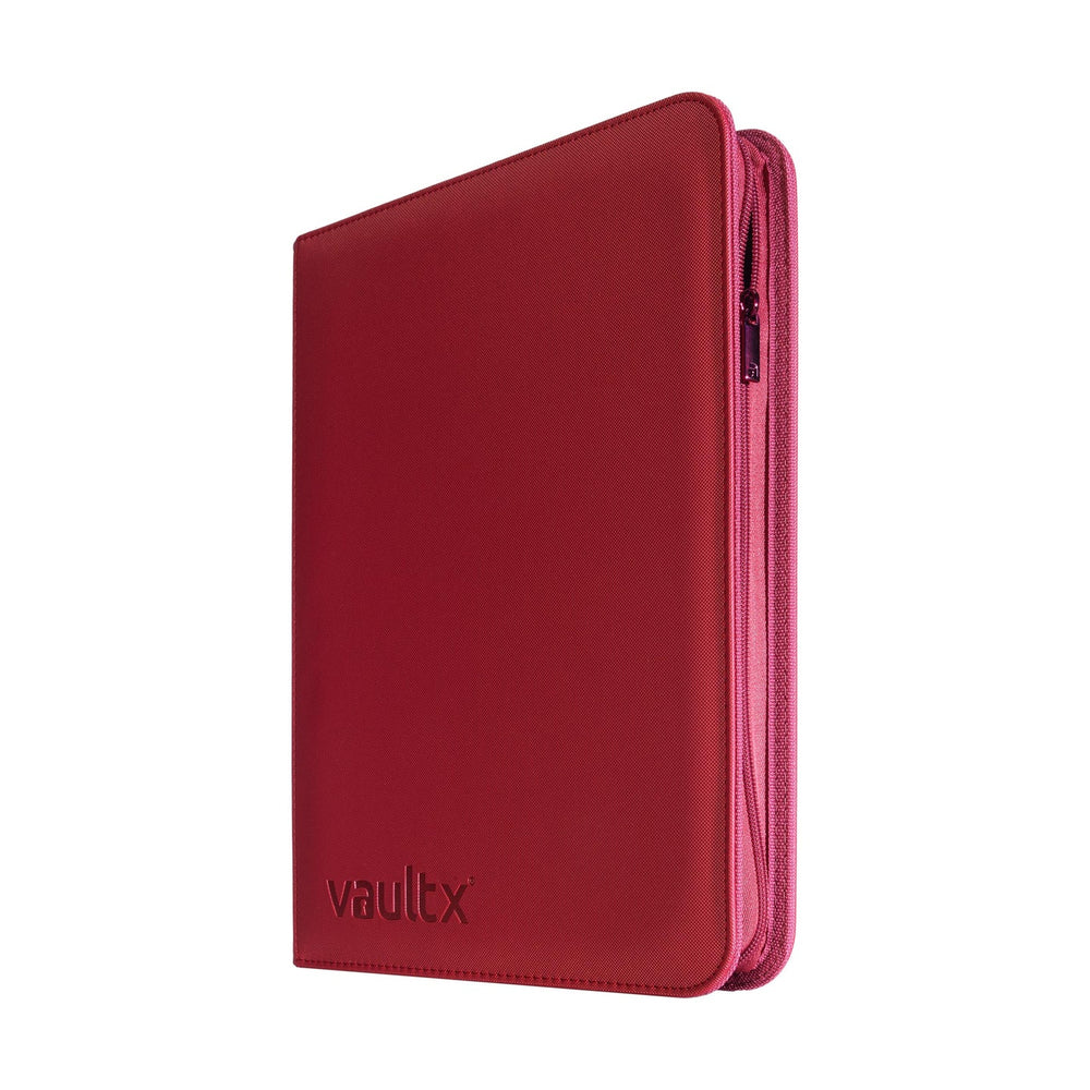 Vault X - 9 -Pocket eXo-Tec® Zip Binder - Metallic Red
