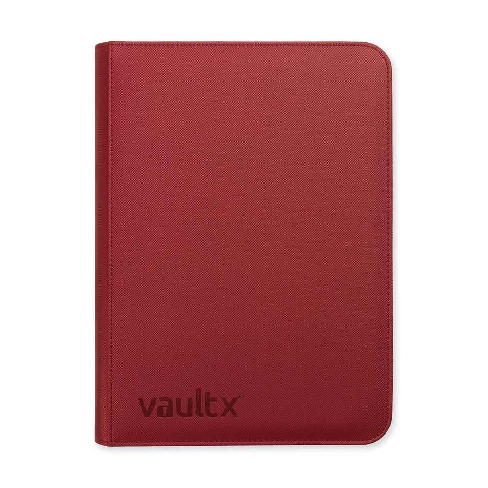 Vault X - 9 -Pocket eXo-Tec® Zip Binder - Metallic Red