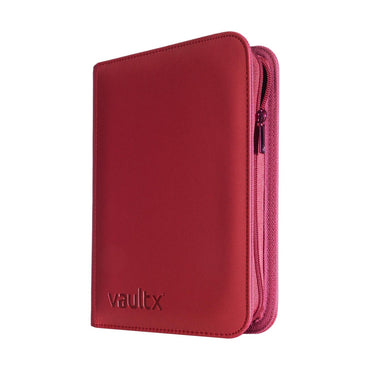 Vault X - 12-Pocket eXo-Tec® Zip Binder - Metallic Red