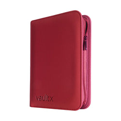 Vault X - 4 -Pocket eXo-Tec® Zip Binder - Metallic Red