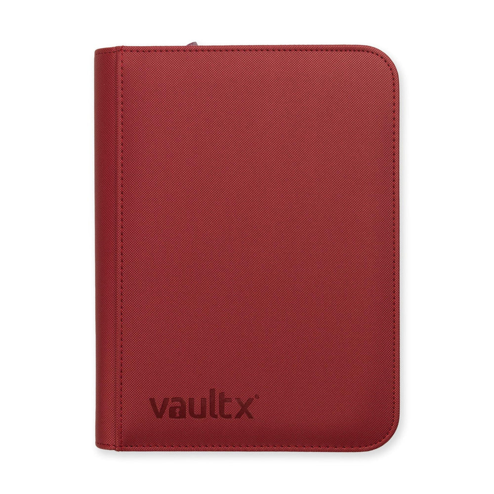 Vault X - 4 -Pocket eXo-Tec® Zip Binder - Metallic Red