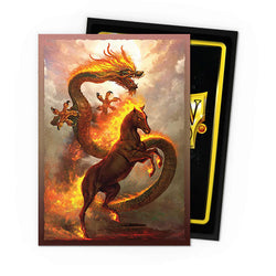 Dragon Shield - Matte Dual Standard Size Sleeves 100pk - Fire Horse 2026