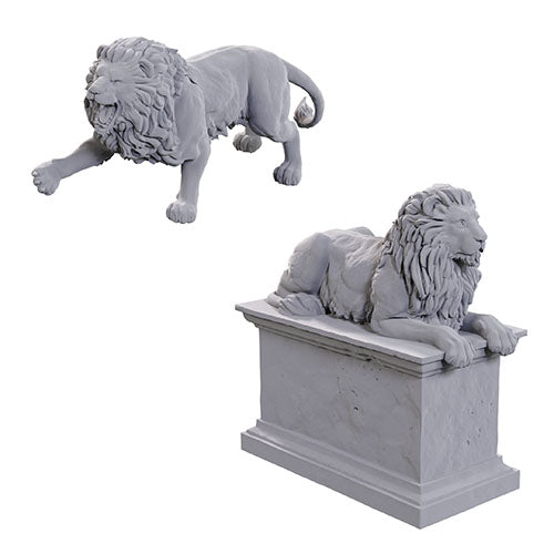 Deep Cuts Miniatures: Stone Lion/Animated Stone Lion