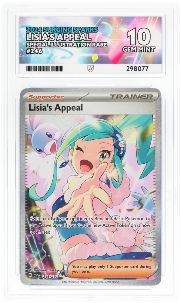 Lisia's Appeal - 246/191 - Surging Sparks - ACE Graded Card 10 - #298077
