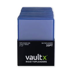 VaultX - Rigid Toploaders 35pt (100 Pack)