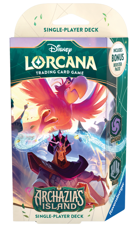 DISNEY LORCANA TRADING CARD GAME – ARCHAZIA'S ISLAND – STARTER DECK - JAFAR AND IAGO