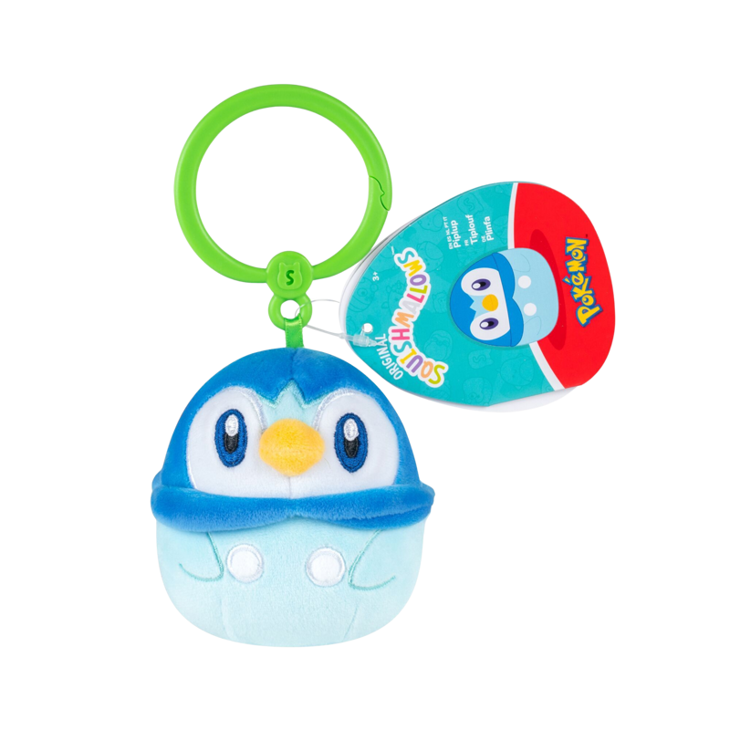 Squishmallows - Pokemon 3.5in - Clip-On - Piplup