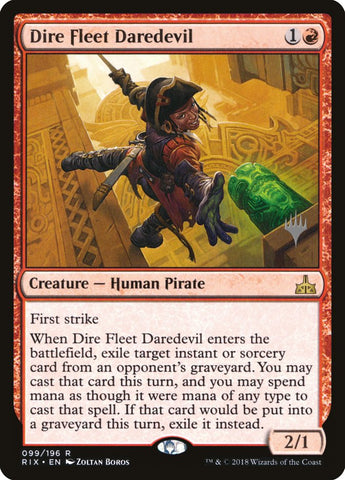 Dire Fleet Daredevil (Promo Pack) [Rivals of Ixalan Promos]