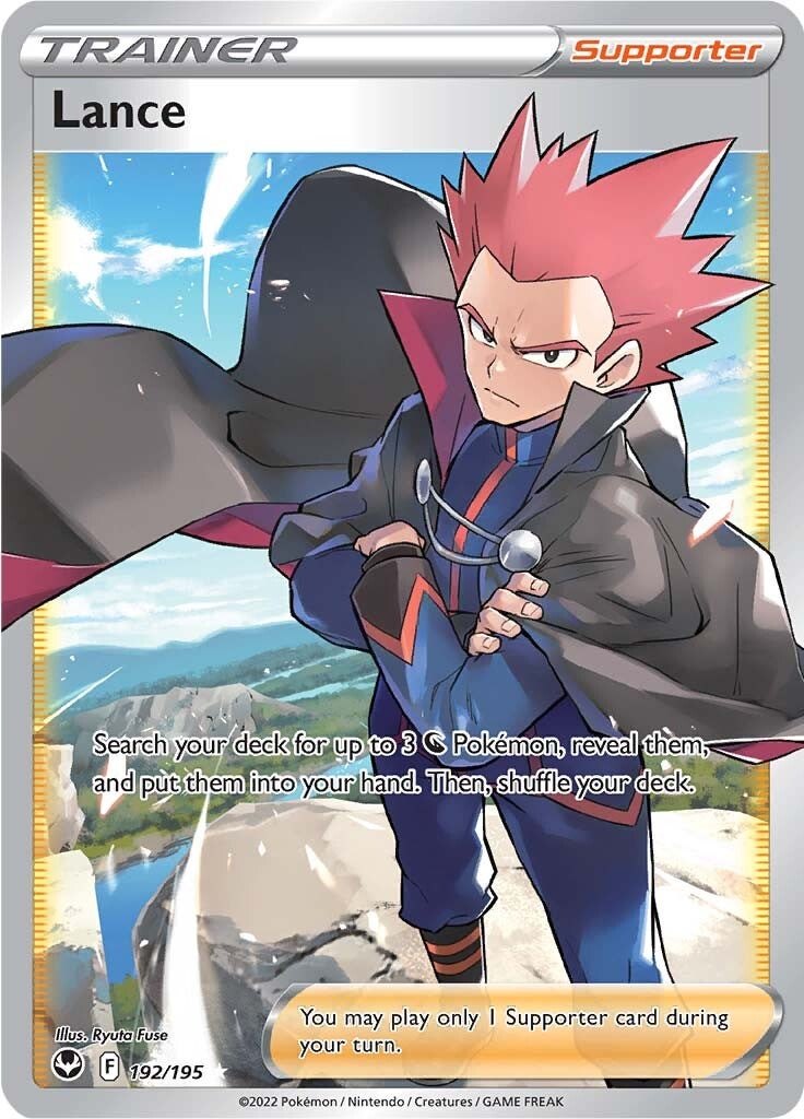 Lance 192/195 - Silver Tempest - Carta Pokémon Full Art Ultra Rara - Olografica - 5