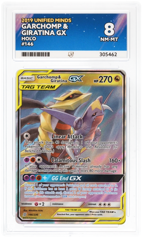 Garchomp & Giratina GX - 146/236 - Unified Minds - ACE Graded Card 8 - #305462