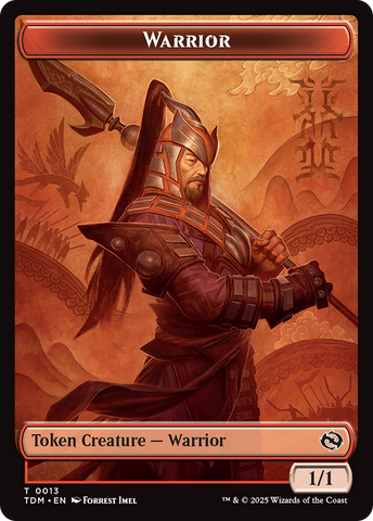 Servo // Warrior Double-Sided Token [Tarkir: Dragonstorm Commander Tokens]