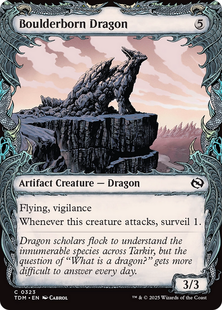 Boulderborn Dragon (Showcase) [Tarkir: Dragonstorm]