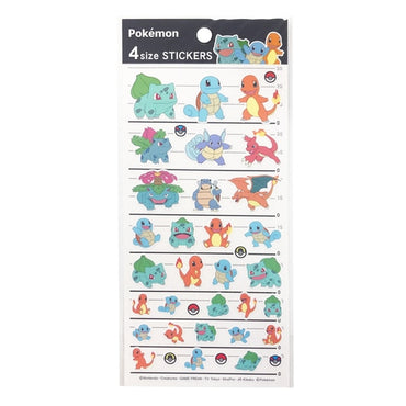 Pokemon Centre Stickers - Kanto Starters