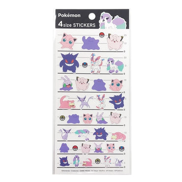 Pokemon Centre Stickers - Purple & Pink Pokemon