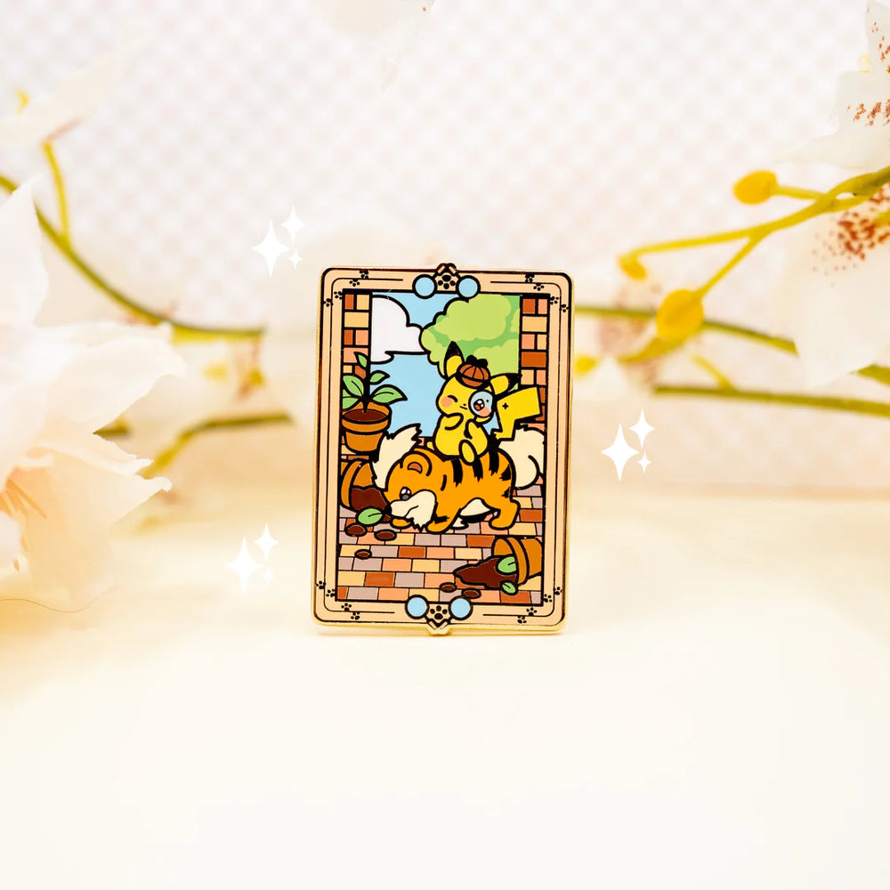 Detective Pika - Jumbo Pin by Poroful